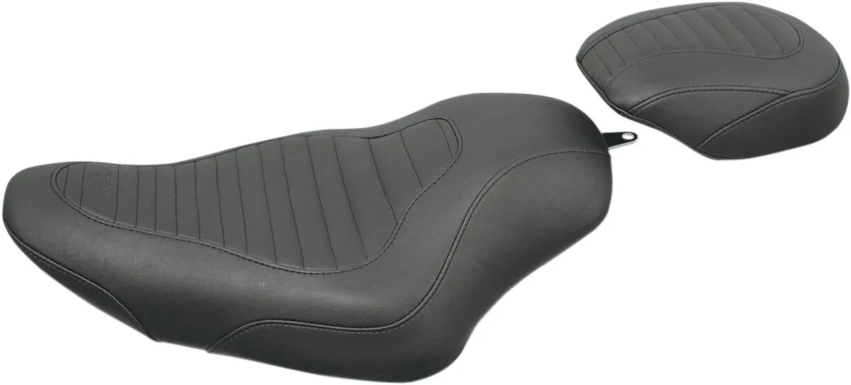 Mustang Tripper Solo Seat - Synthetic Leather