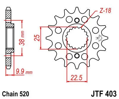 Jt Sprockets Front Sprocket 520-14t