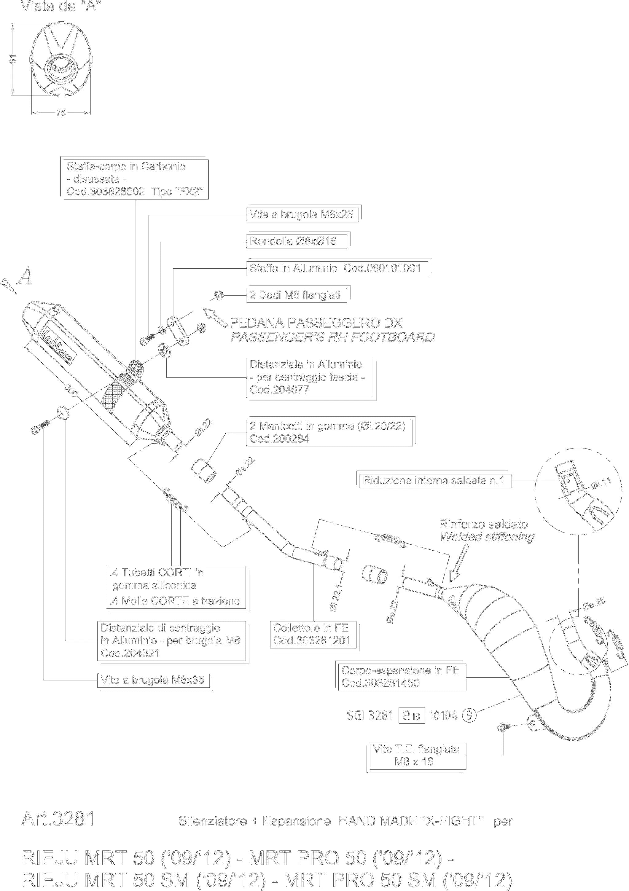 Leovince X-fight Stainless Steel Full Exhaust System
