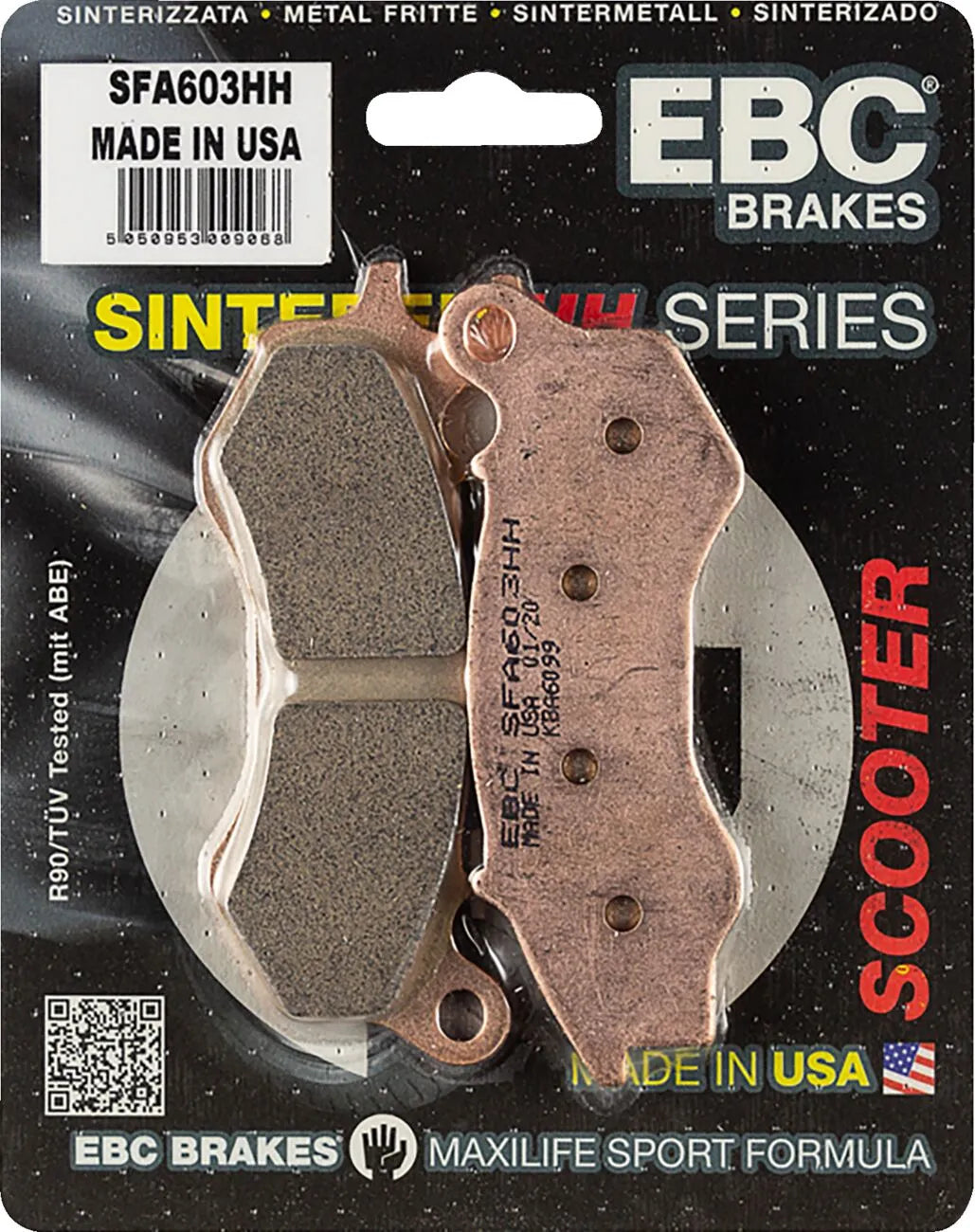 Ebc Sfa Double-h Sintered Brake Pads For Scooters