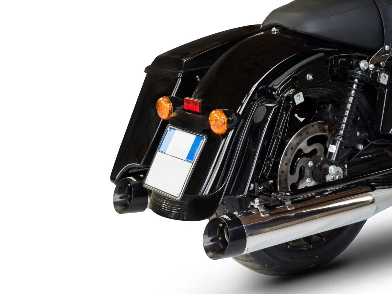 Zard 4.33" Slash-cut Slip-on Mufflers For Hd-touring