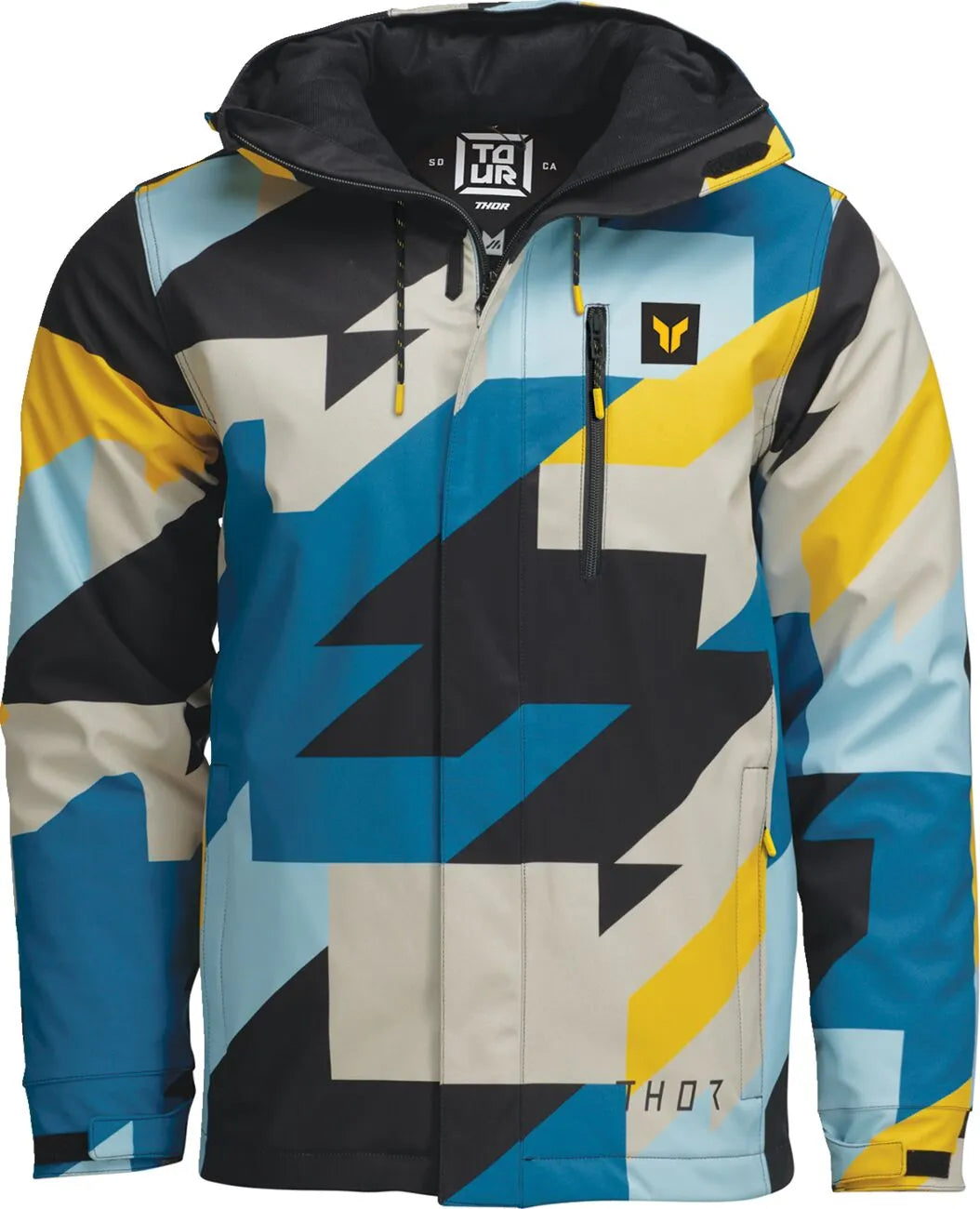 Thor Brave Tour Jacket - Black/Blue/Light Gray/Yellow