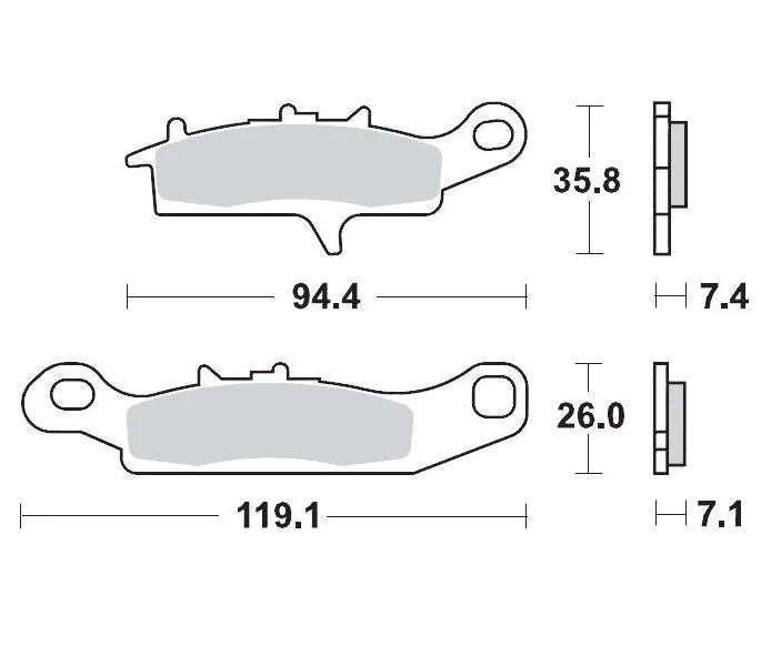 Moto-master Racing Brake Pads For Atv