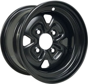 Moose Offroad Steel Wheel - 12" X 7" Black