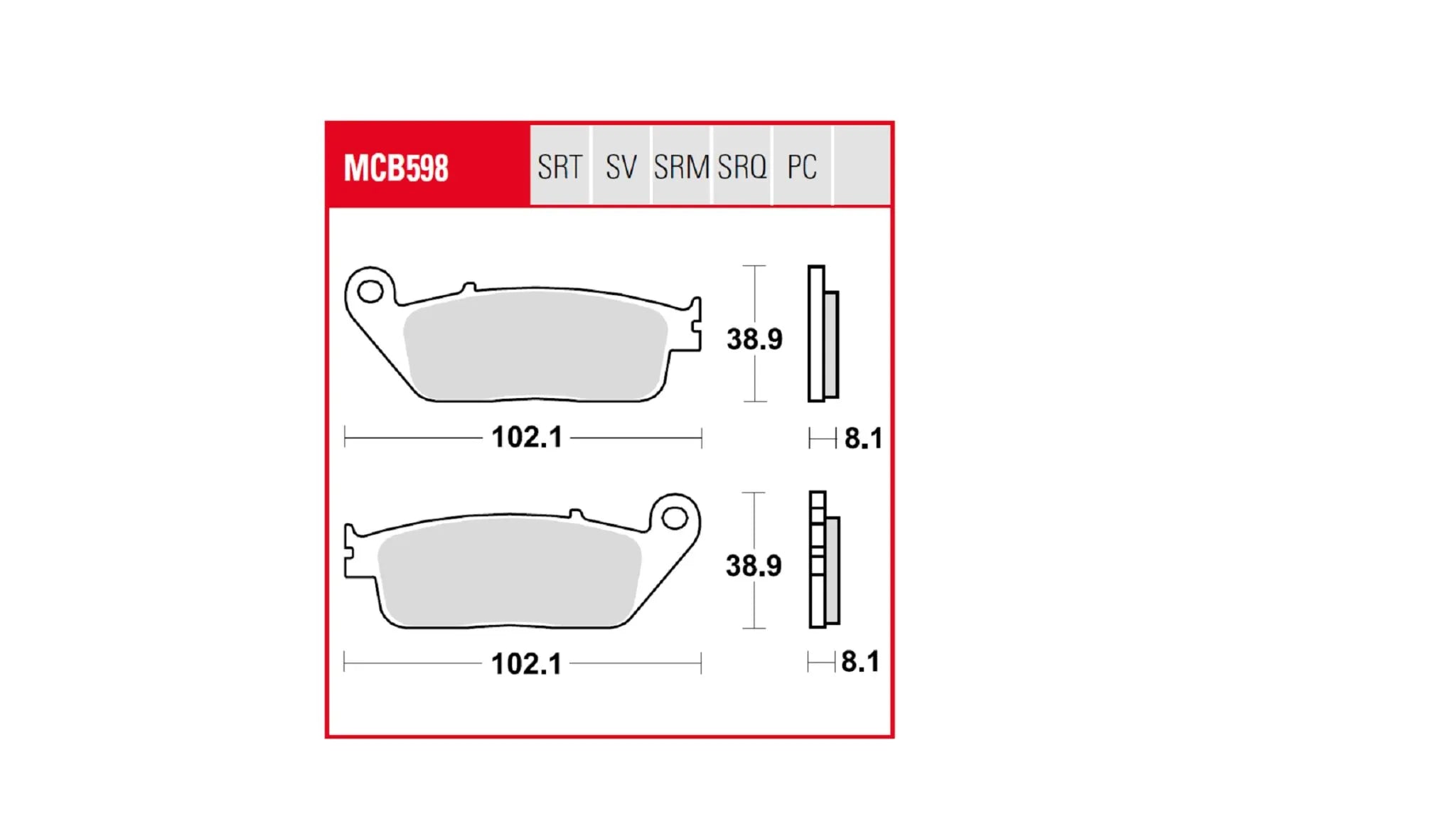 Trw Trq Sintered Race Brake Pad Set