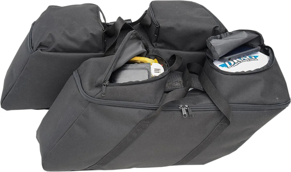 Drag Specialties Saddlebag Liners - Black Polyester