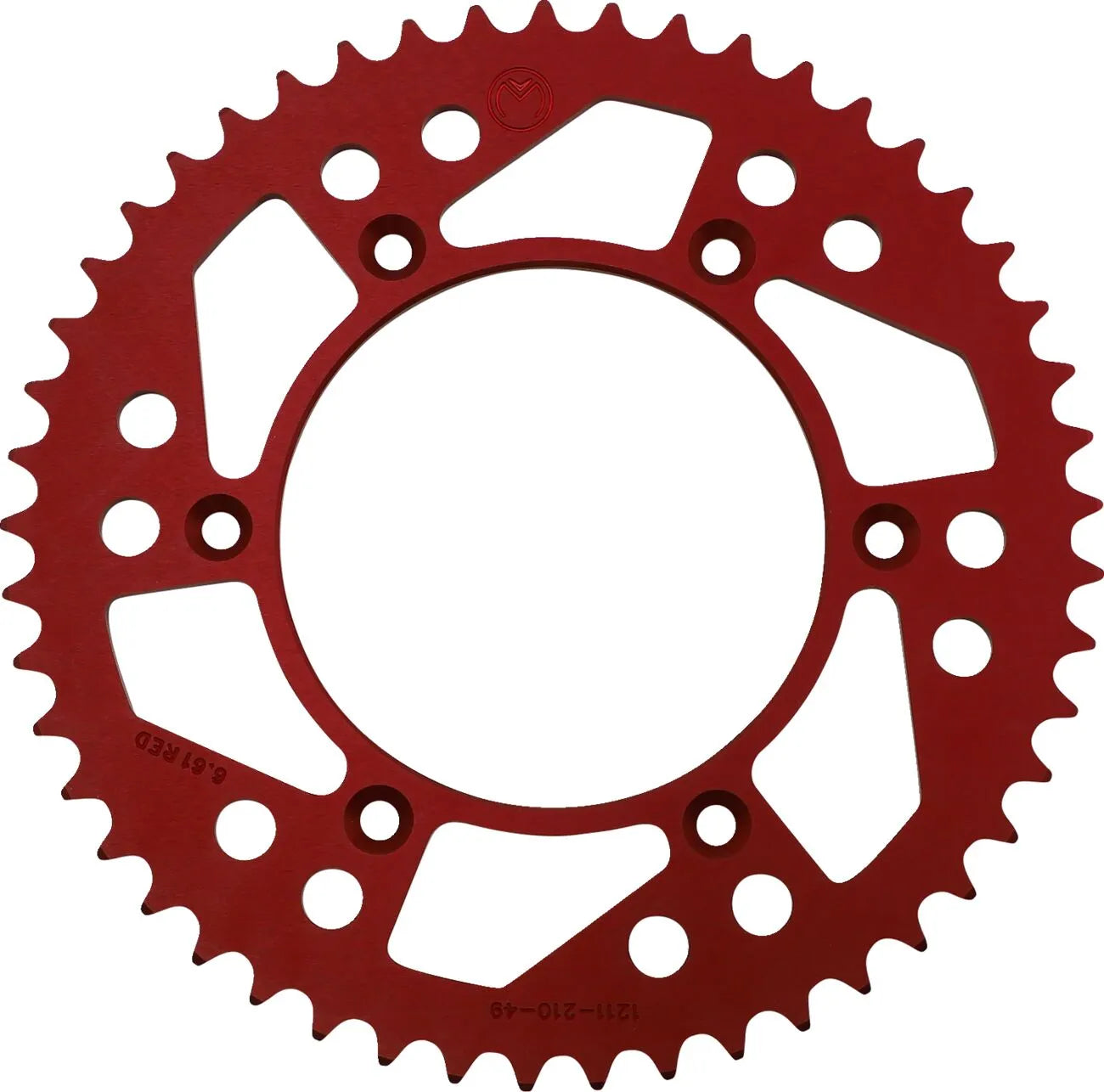 Moose Offroad Aluminum Rear Sprocket 520 49t Red