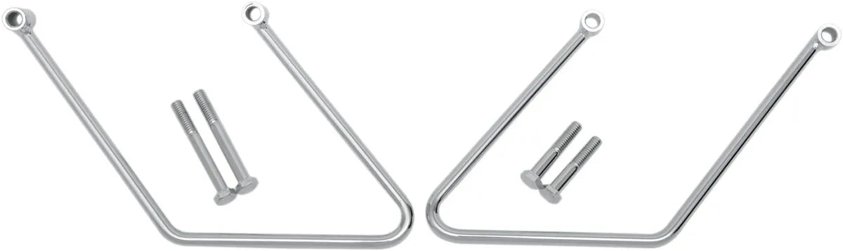 Drag Specialties Chrome Saddlebag Support Brackets