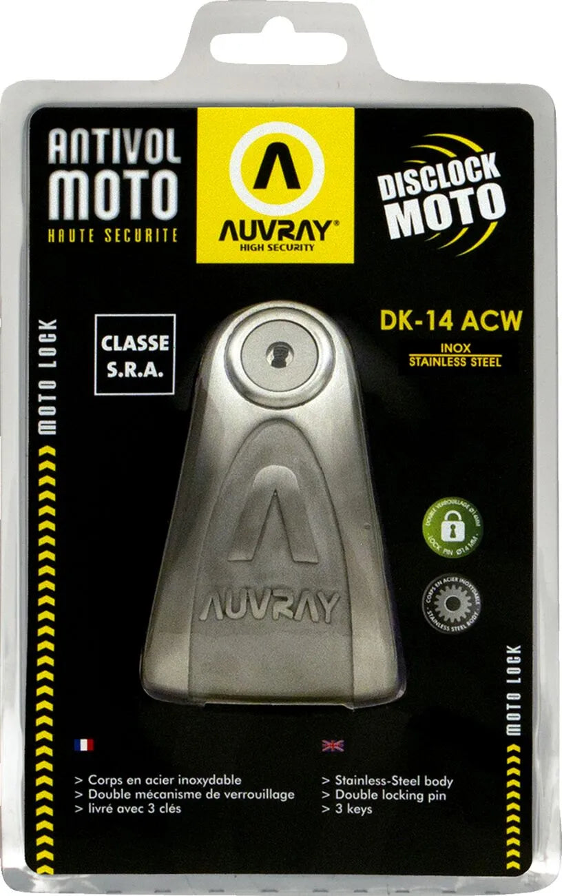 Auvray Dk14 Disc Lock For Motorcycles
