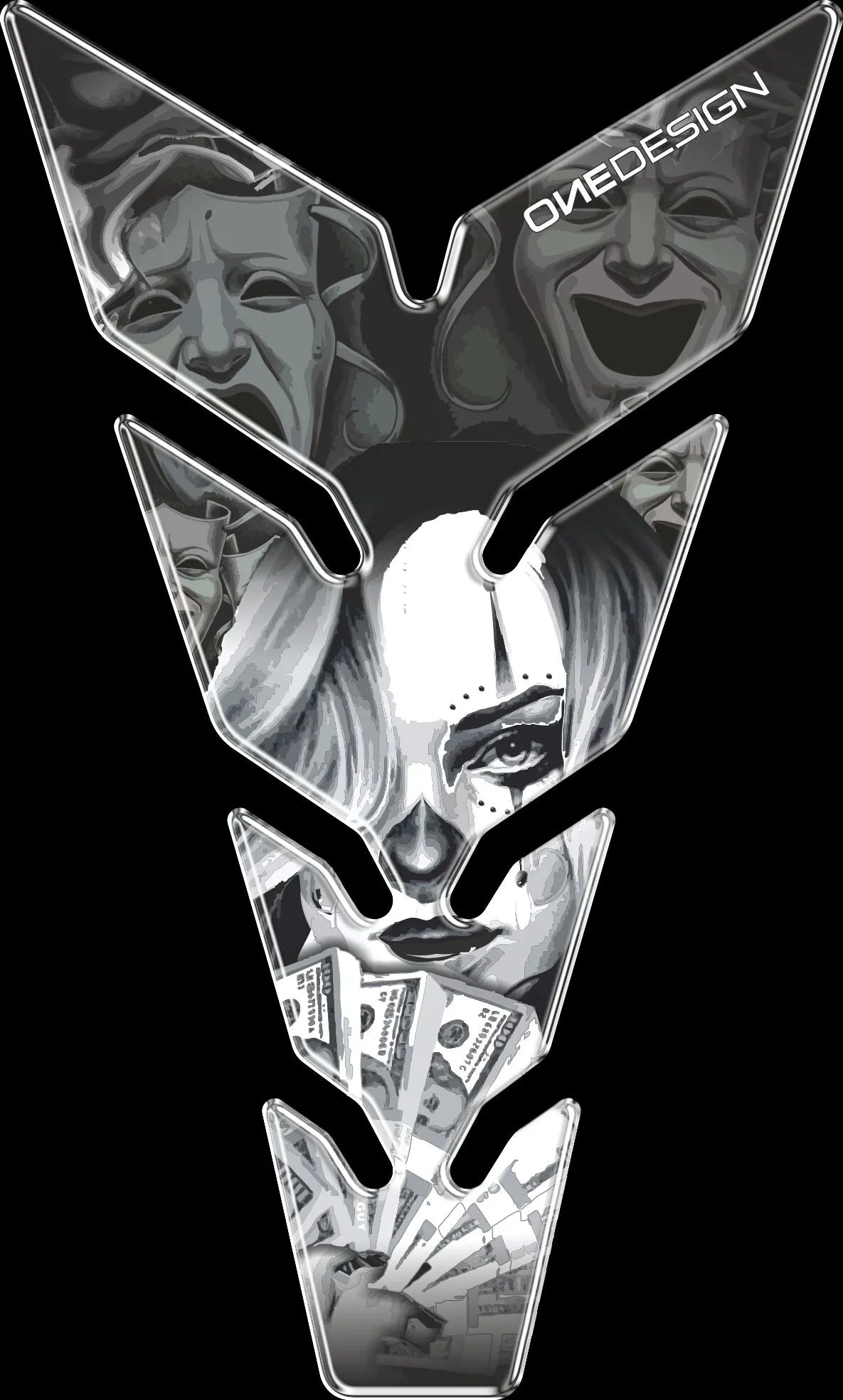 Onedesign Resin Tank Pad For Sport/touring Bikes