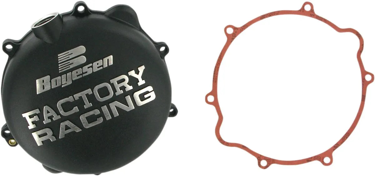 Boyesen Factory Clutch Cover - Black Powder Coat