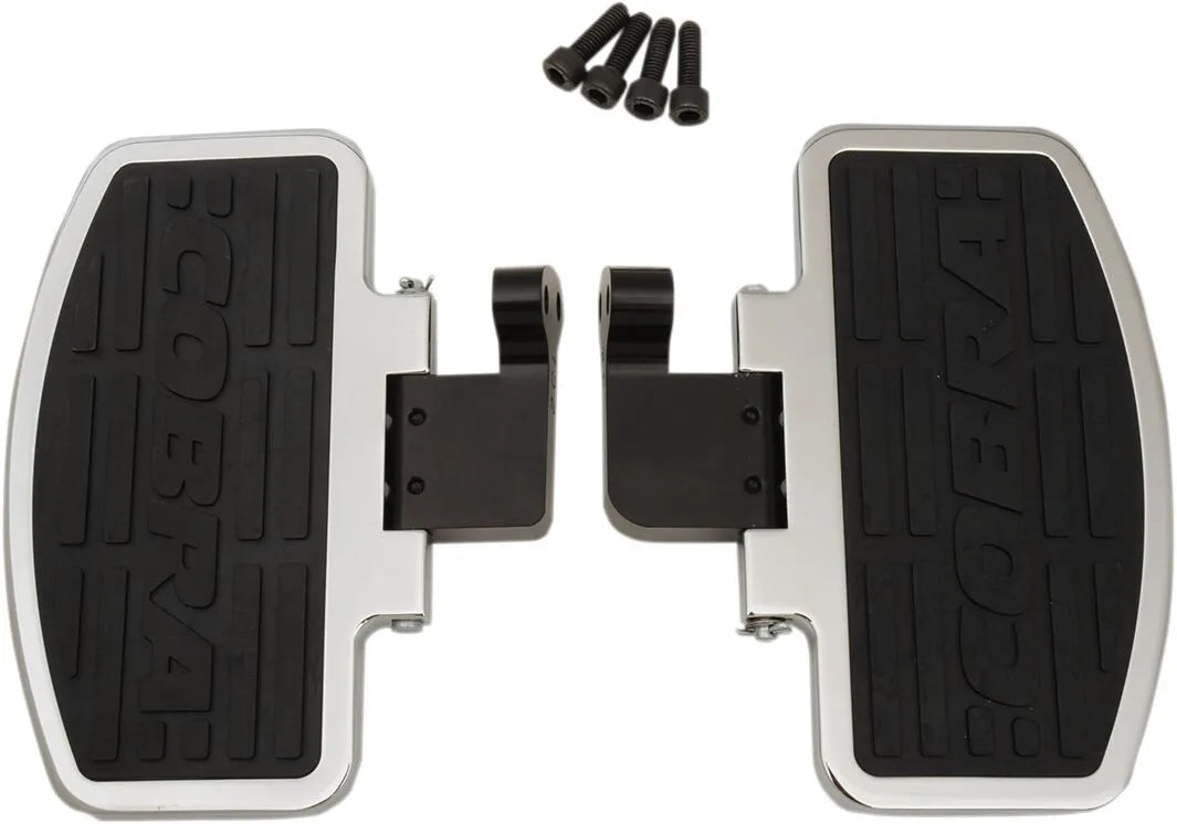 Cobra Classic Floorboard Kit - Chrome/black