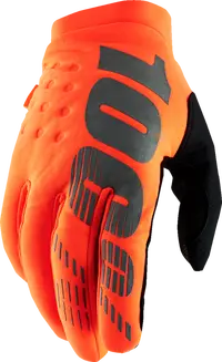 100% Brisker Insulated Off-road Gloves - Black/Orange