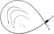Magnum Shielding Quick Connect Clutch Cable - Polished Stainless