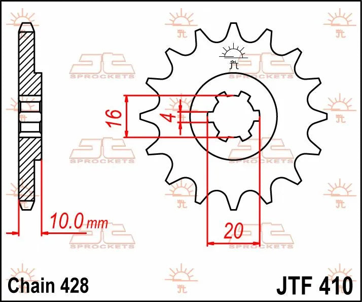 Jt Sprockets Front Sprocket - 15 Tooth