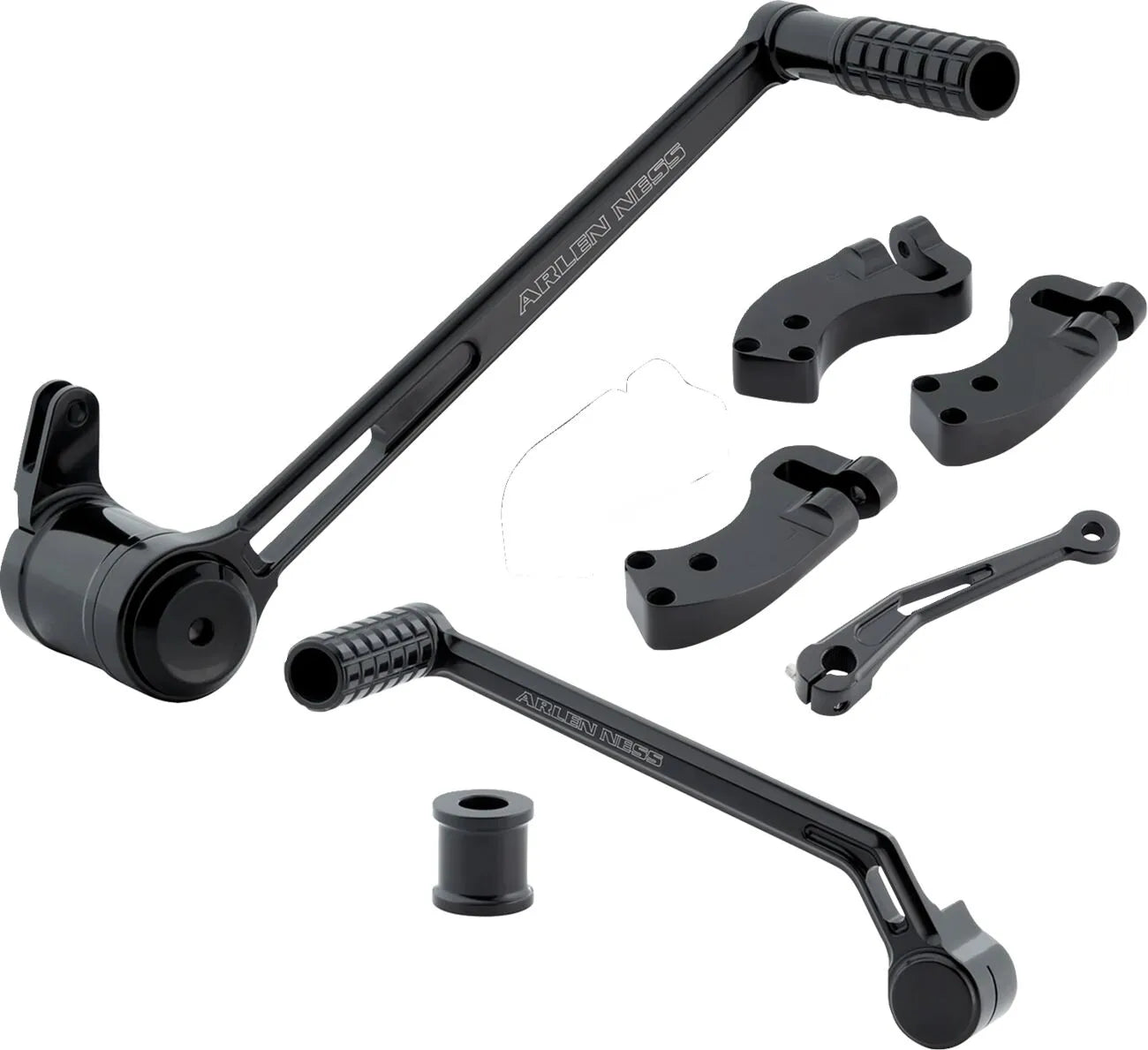 Arlen Ness Extended Foot Control Kit Black Anodized