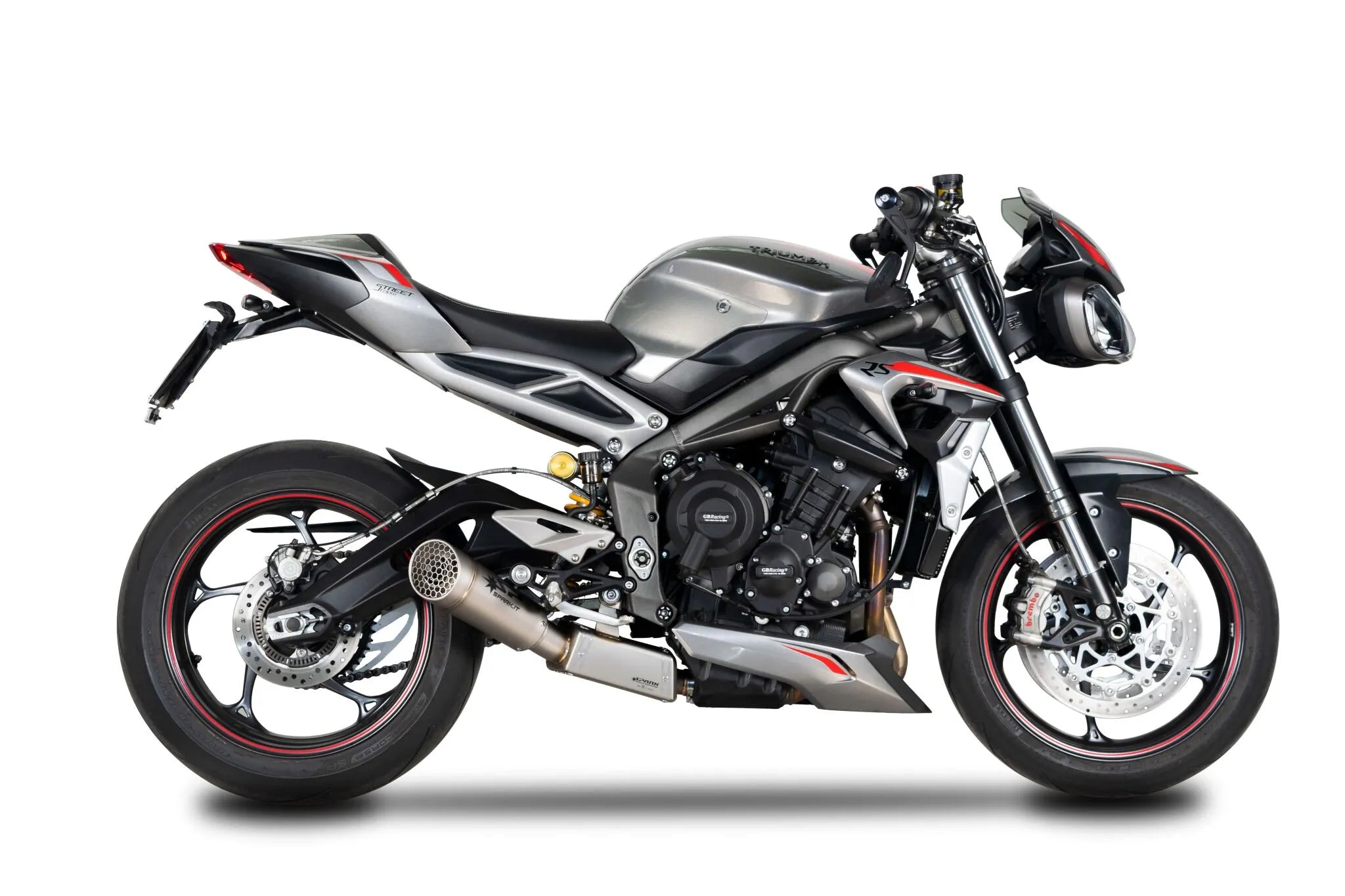 Spark Grid-o Exhaust System - Titanium Slip-on