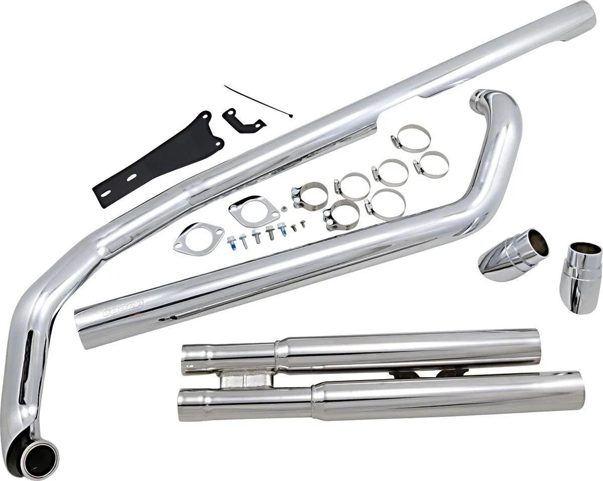 Cobra Speedster Slashdown Exhaust System - Chrome