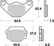 Moto-master Nitro Brake Pads - Sintered Metal