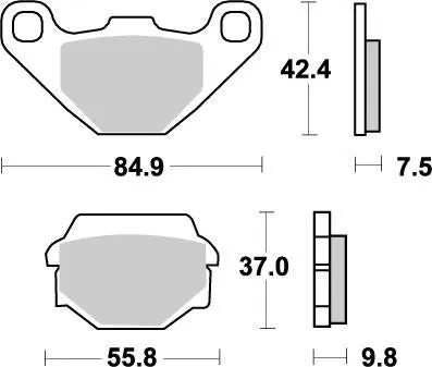 Moto-master Nitro Brake Pads - Sintered Metal