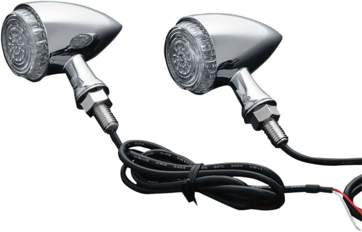Kuryakyn Torpedo Lights - Chrome Turn Signals