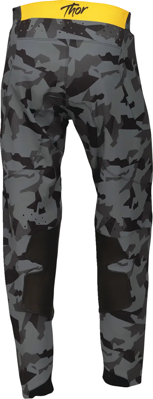 Thor Women's Sportmode Shadow Pants - Sort/Gul/Camo Grå