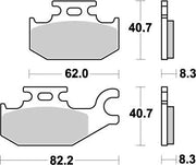 Moto-master Nitro Atv Brake Pads Sintered Metal