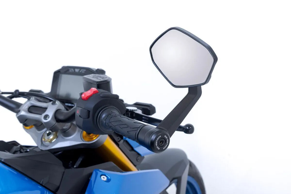 Sw-motech Bar End Mirrors - Black Aluminum