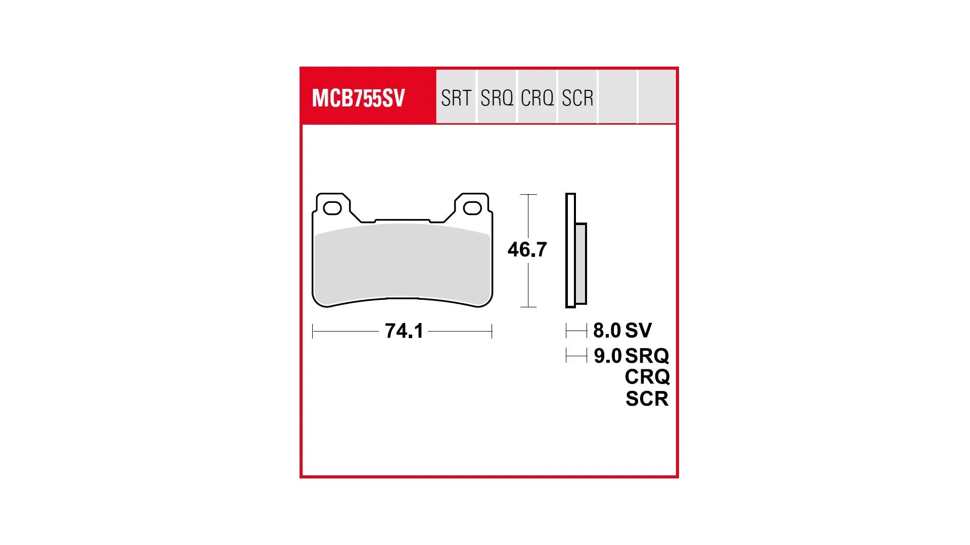 Trw Trq Sintered Race Brake Pad Set