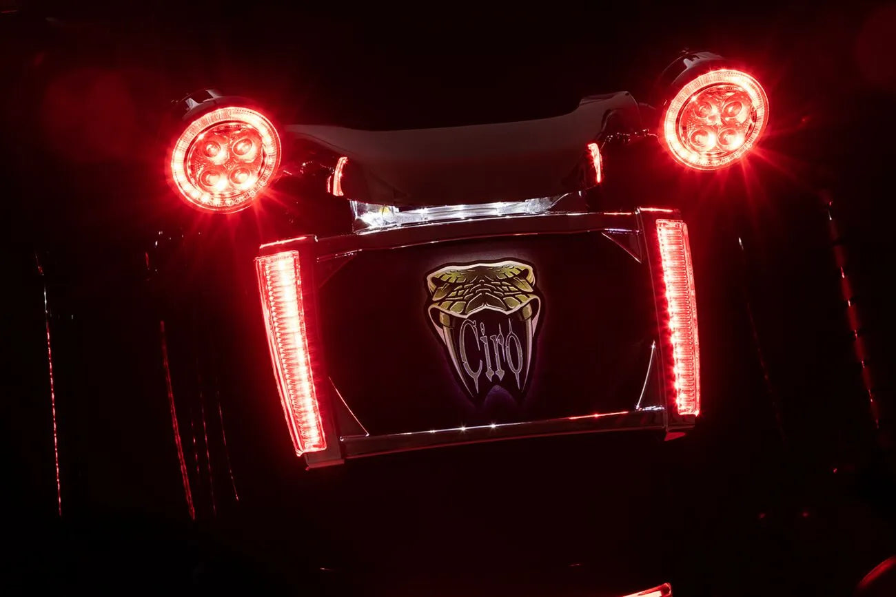 Ciro Led Lighted License Plate Frame For Harley Davidson