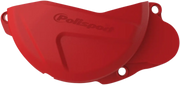 Polisport Clutch Cover Protectors For Motorcycle Engines - Red