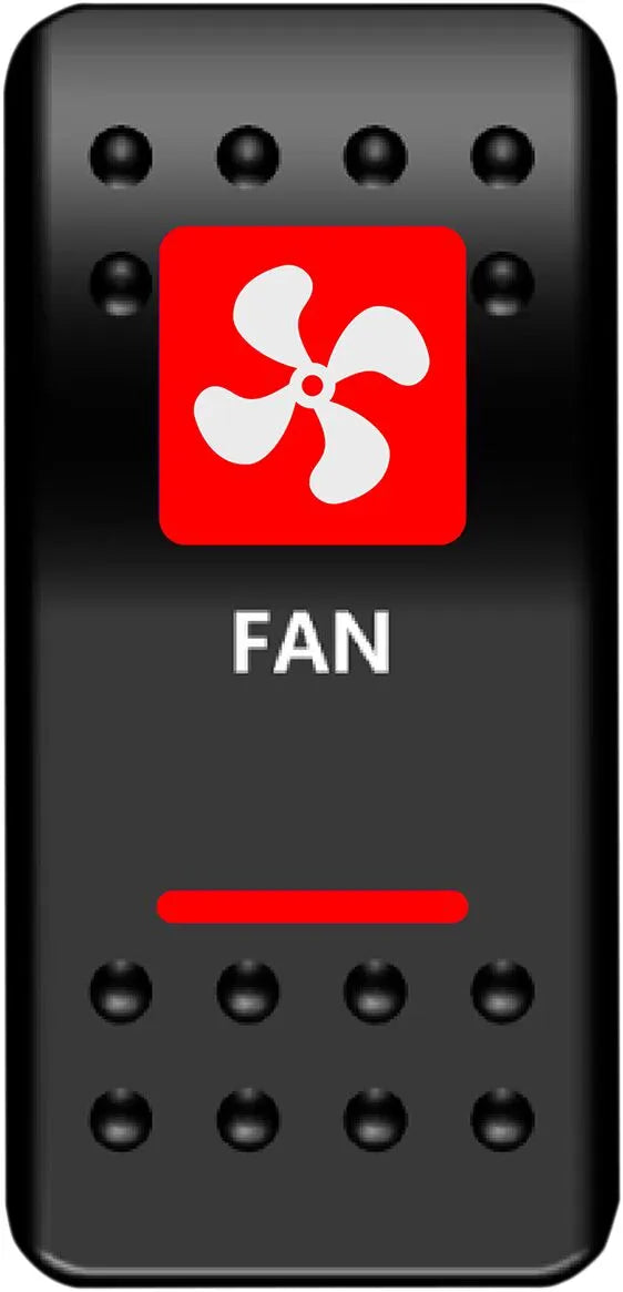 Moose Offroad Rocker Switch - Fan Power