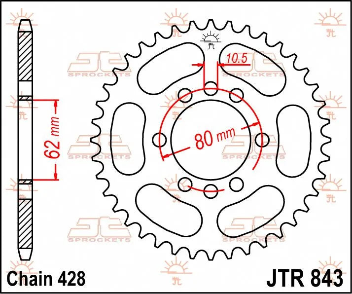 Jt Sprockets Steel Rear Sprocket 50t