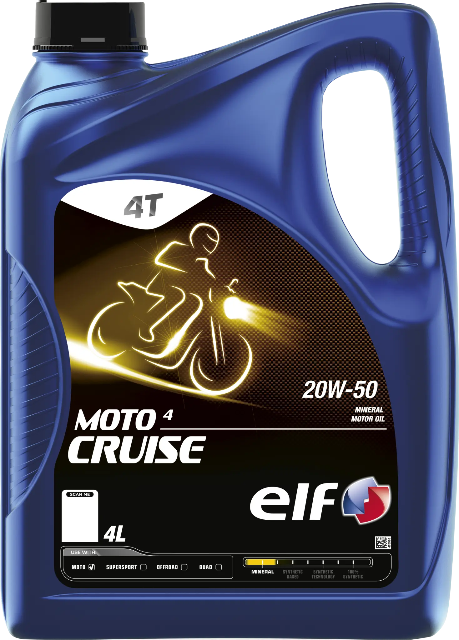 Elf Moto 4 Cruise 20w-50 Engine Oil