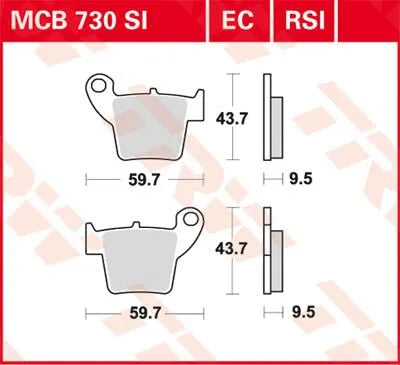 Trw Ec Series Ceramic Brake Pads