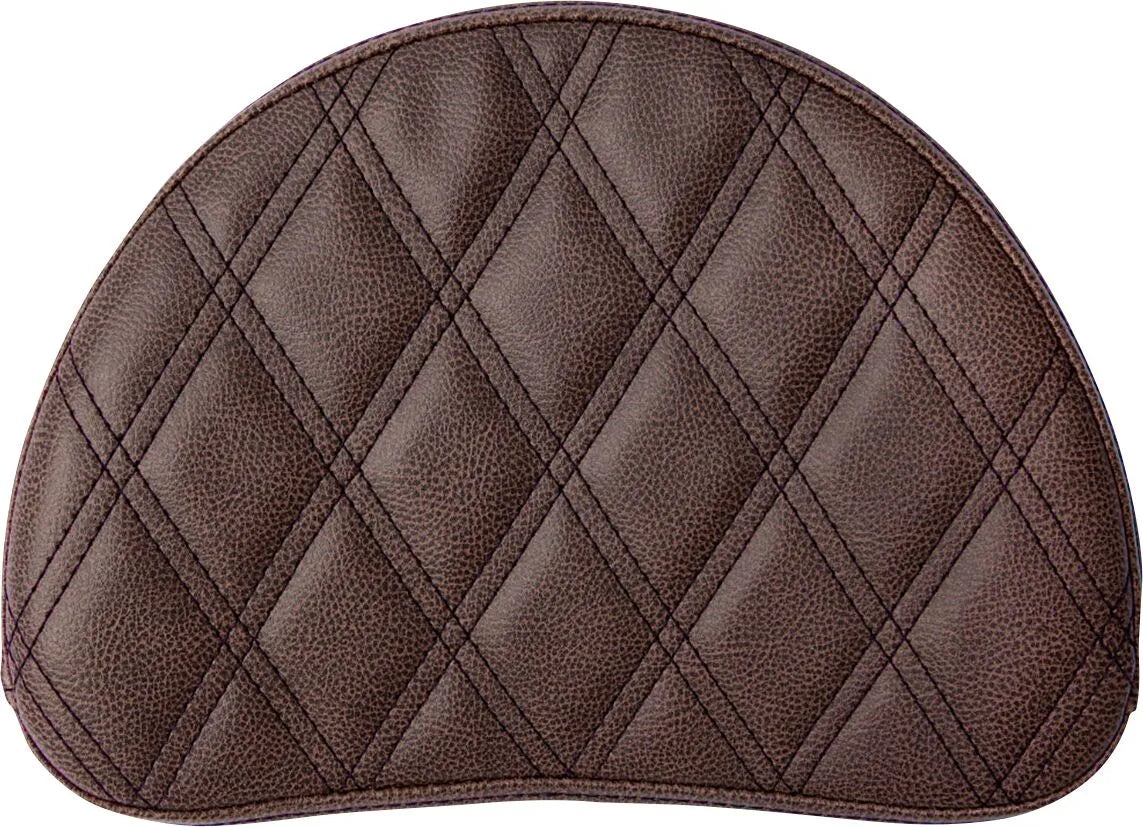 Saddlemen Sissy Bar Pad - Brown Lattice Stitched