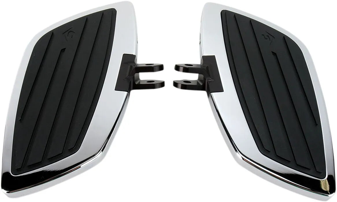 Cobra Swept Floorboard Kit - Chrome & Black
