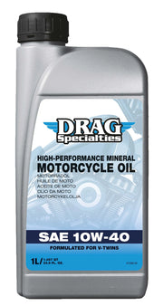 Drag Specialties 10w-40 Mineral Oil For Harley-davidson