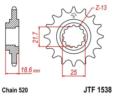 Jt Sprockets Front Sprocket - 520 Chain