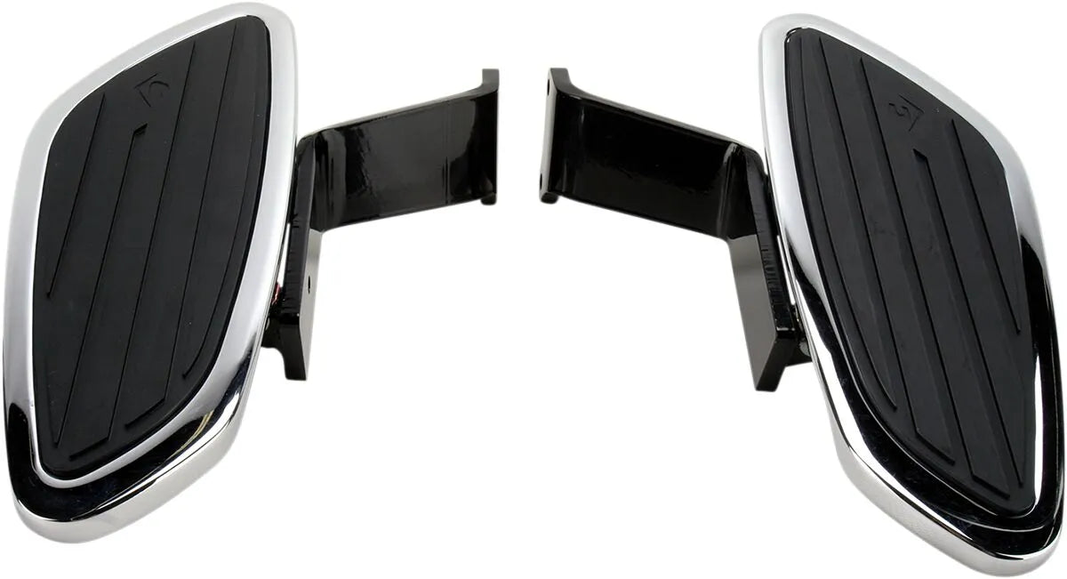Cobra Swept Floorboard Kit - Chrome & Black