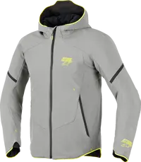 Alpinestars Aeroshell Waterproof Jacket For Men - Gray/Yellow