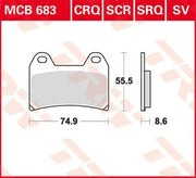 Trw Crq Series Carbon Race Brake Pads