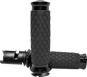 Avon Grips Diamond Contour Grips - Black Anodized
