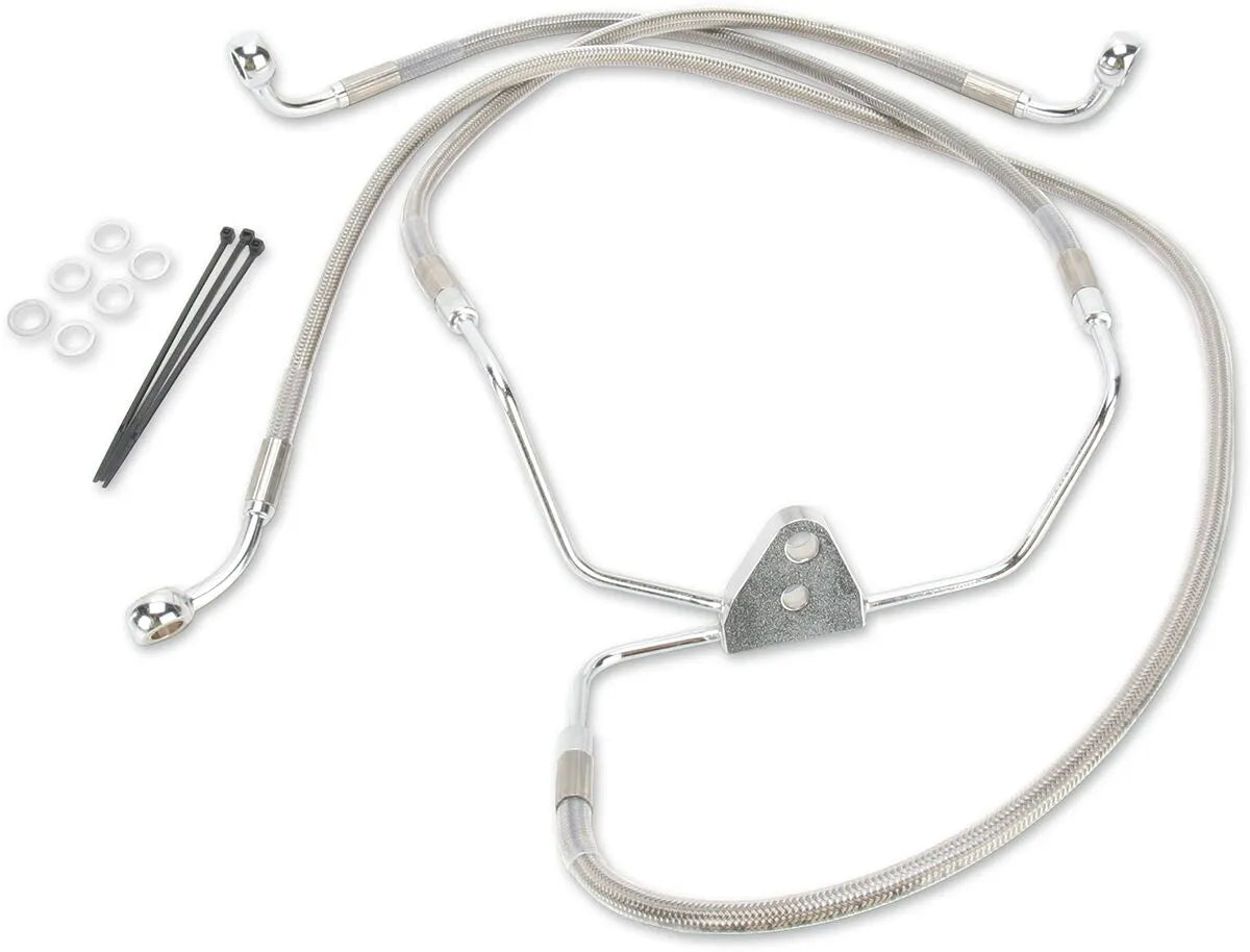 Drag Specialties Extended Brake Line Kit - Stainless Steel
