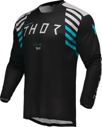 Thor Launchmode Zone Jersey - Black/Sand/Light Gray/Turquoise