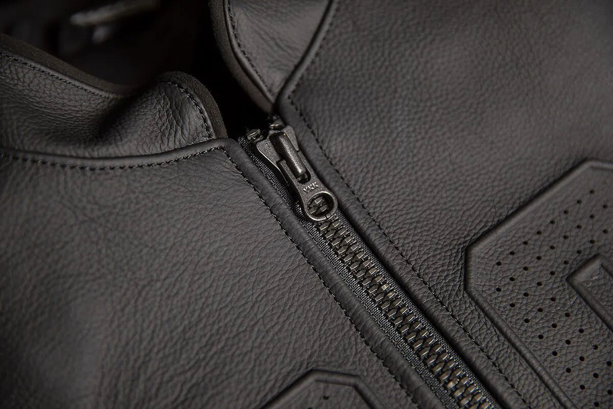 Icon Motorhead3™ Leather Motorcycle Jacket - Black