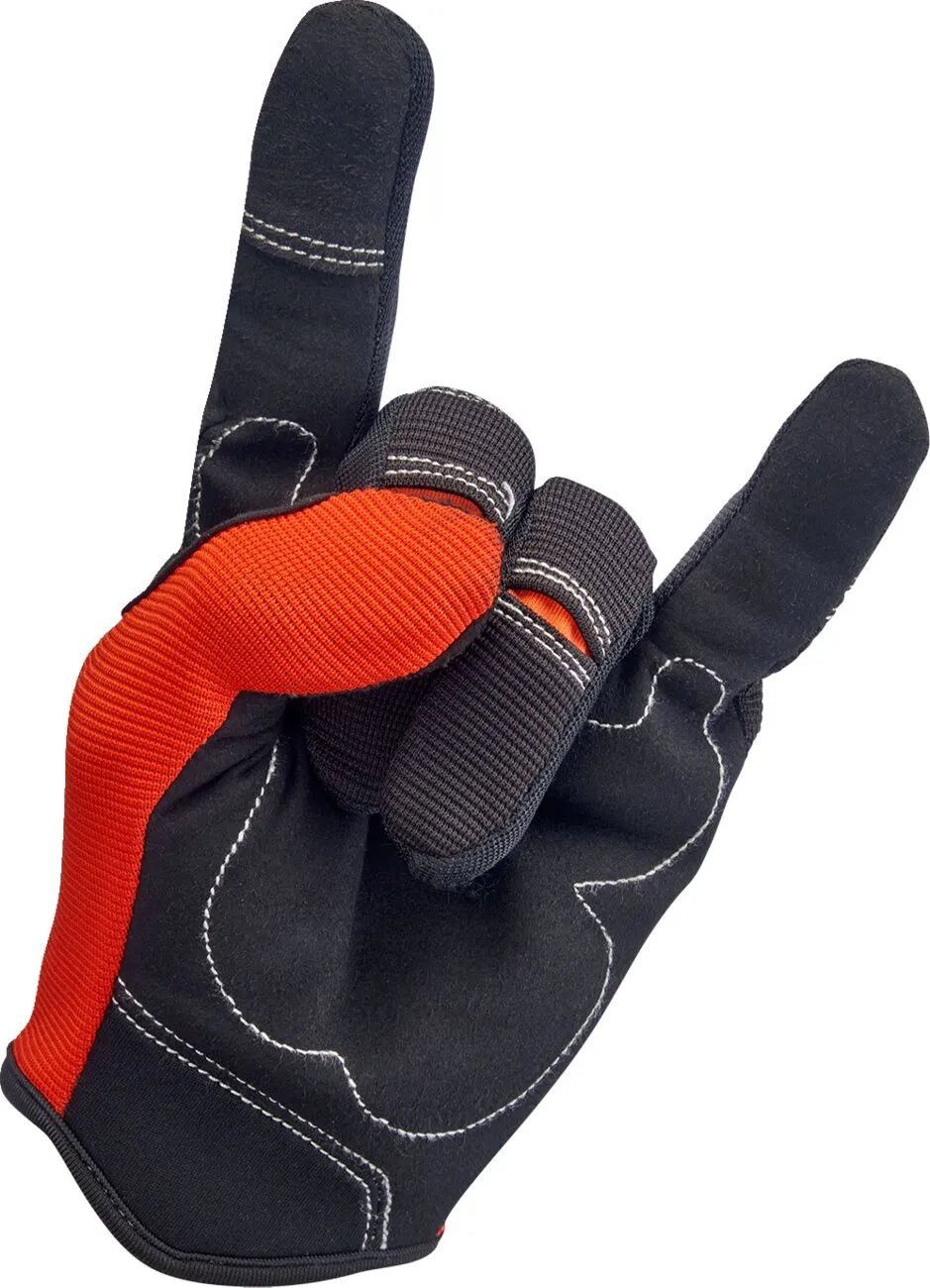 Biltwell Moto Gloves - Black/Orange