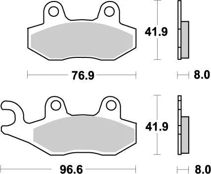Moto-master Nitro Brake Pads Sintered Metal