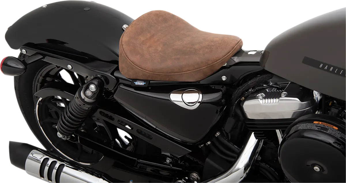 Drag Specialties Bobber Solo Seat - Brown Leather