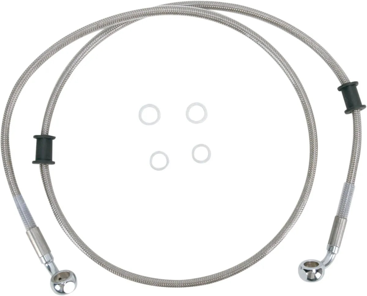 Drag Specialties Stainless Steel Front Brake Line Kit